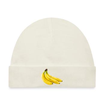 Bananen - Baby Premium Organic Mütze - Naturweiß - Vorne