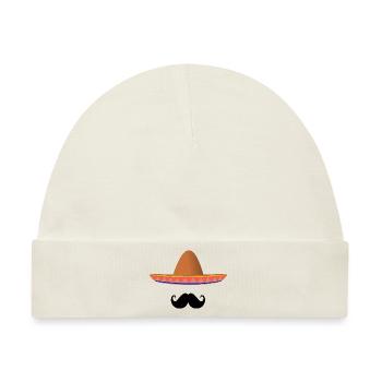 Mexikanischer Sombrero - Baby Premium Organic Mütze - Naturweiß - Vorne