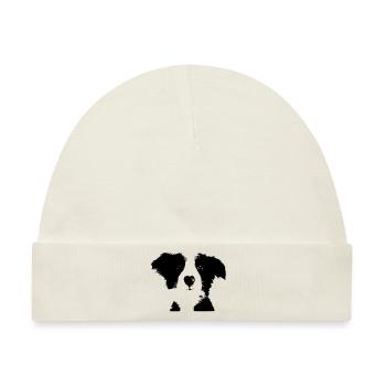 dog - Baby Premium Organic Mütze - Naturweiß - Vorne