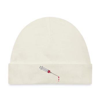 Blood Syringe - Baby Premium Organic Mütze - Naturweiß - Vorne