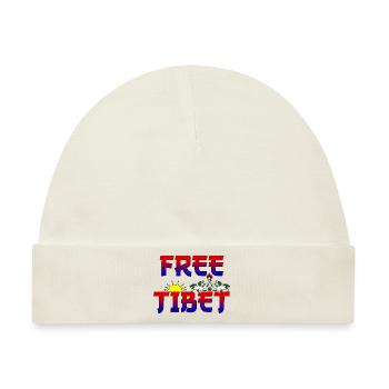 Tibet Free - Baby Premium Organic Mütze - Naturweiß - Vorne