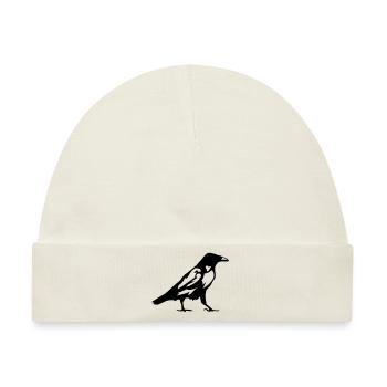 Krähen Rabenvogel 1 - Baby Premium Organic Mütze - Naturweiß - Vorne