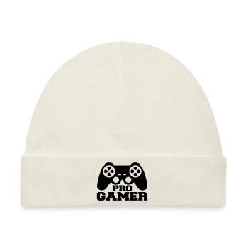 Pro Gamer Logo - Baby Premium Organic Mütze - Naturweiß - Vorne