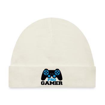 Pro Gamer Logo - Baby Premium Organic Mütze - Naturweiß - Vorne