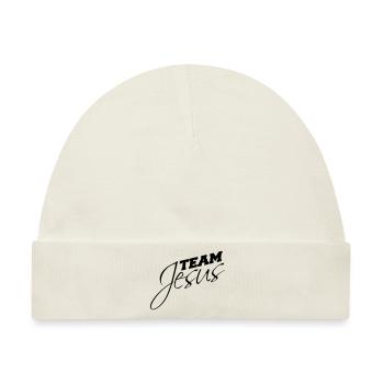 Katholisch Team Jesus Christus Christ Evangelisch - Baby Premium Organic Mütze - Naturweiß - Vorne