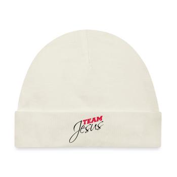 Katholisch Team Jesus Christus Christ Evangelisch - Baby Premium Organic Mütze - Naturweiß - Vorne