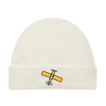 Airplane Design - Baby Premium Organic Mütze - Naturweiß - Vorne