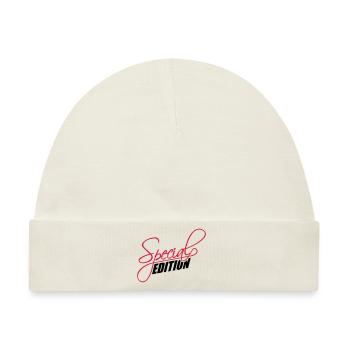 Special Edition Design - Baby Premium Organic Mütze - Naturweiß - Vorne