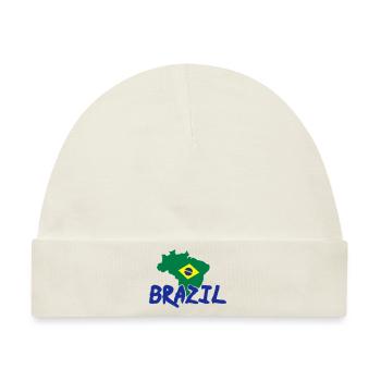 brazil - Baby Premium Organic Mütze - Naturweiß - Vorne