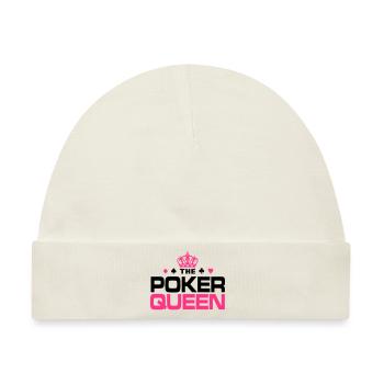 Poker Queen - Baby Premium Organic Mütze - Naturweiß - Vorne