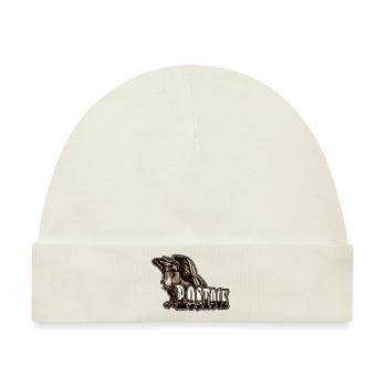 Rostock Sepia Greif | Yolo-Artwork - Baby Premium Organic Mütze - Naturweiß - Vorne