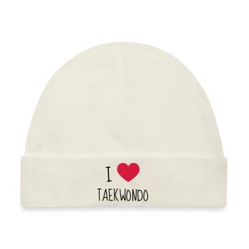 Taekwondo Taekwondoin Tae-Kwon-Do Tae Kwon Do - Baby Premium Organic Mütze - Naturweiß - Vorne