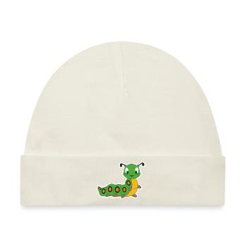 Raupe - Baby Premium Organic Mütze - Naturweiß - Vorne