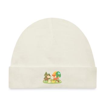 Niedliche Waldtiere - Baby Premium Organic Mütze - Naturweiß - Vorne