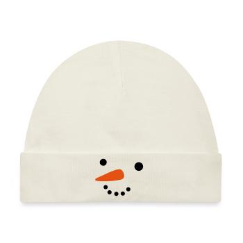 Schneemann - Baby Premium Organic Mütze - Naturweiß - Vorne