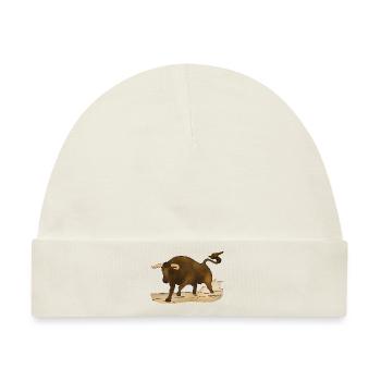 Stier, Bulle - Baby Premium Organic Mütze - Naturweiß - Vorne