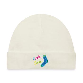 coole socke spruch - Baby Premium Organic Mütze - Naturweiß - Vorne