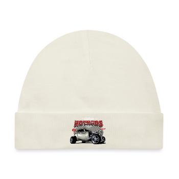 Hotrod Hot Rod Speedracer - Baby Premium Organic Mütze - Naturweiß - Vorne
