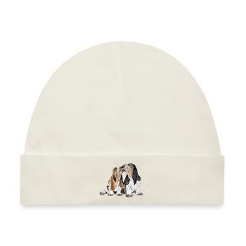 Basset - Baby Premium Organic Mütze - Naturweiß - Vorne