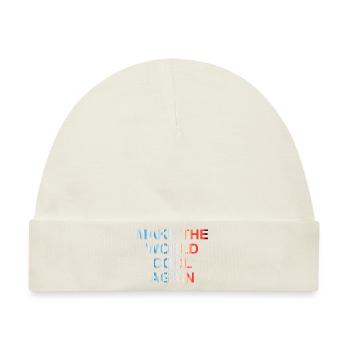 Make the world cool again - Klimawandel - FFF - Baby Premium Organic Mütze - Naturweiß - Vorne