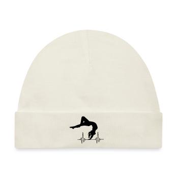 Turnerin Handstand gymnastik turnen - Baby Premium Organic Mütze - Naturweiß - Vorne
