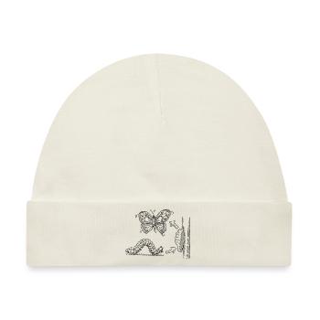 Metamorphose Raupe Puppe Schmetterling - Baby Premium Organic Mütze - Naturweiß - Vorne