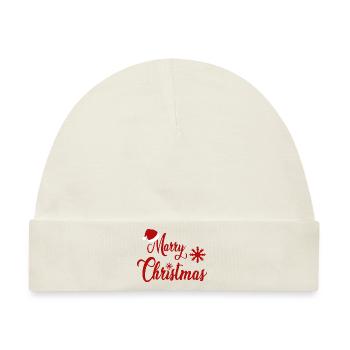 Marry Christmas - Baby Premium Organic Mütze - Naturweiß - Vorne