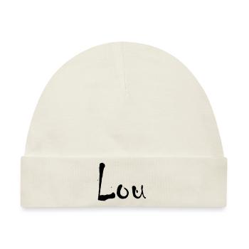 lou - Baby Premium Organic Mütze - Naturweiß - Vorne