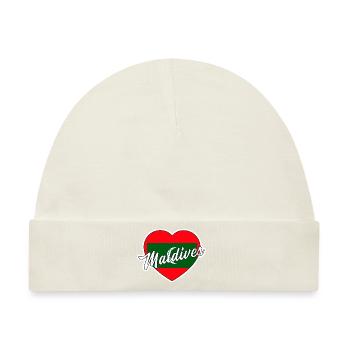 Malediven - Baby Premium Organic Mütze - Naturweiß - Vorne
