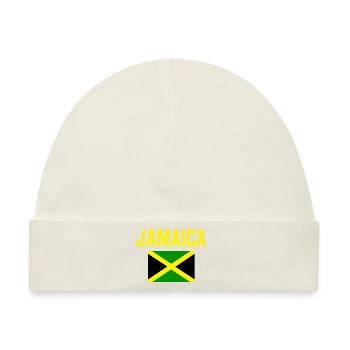 Jamaika Jamaika Flagge - Baby Premium Organic Mütze - Naturweiß - Vorne