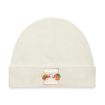 Miami Beach Florida Geschenk - Baby Premium Organic Mütze - Naturweiß - Vorne