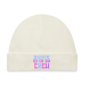 Special education crew - Baby Premium Organic Mütze - Naturweiß - Vorne