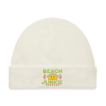 Beach Junkie - Baby Premium Organic Mütze - Naturweiß - Vorne