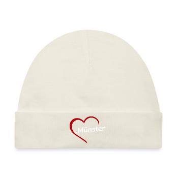 Münster mit Herz - Meine Stadt - I Love - Baby Premium Organic Mütze - Naturweiß - Vorne