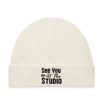 See You At The Studio Photography - Baby Premium Organic Mütze - Naturweiß - Vorne