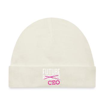 future princess ceo Design for a Ceo girl - Baby Premium Organic Mütze - Naturweiß - Vorne
