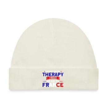 Französische Flagge Französische Wurzeln Geschenk - Baby Premium Organic Mütze - Naturweiß - Vorne