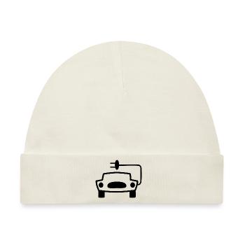 Das Elektroauto - Baby Premium Organic Mütze - Naturweiß - Vorne