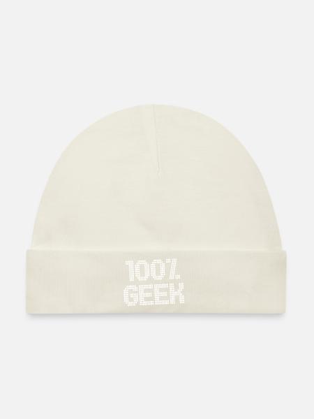 100% Geek! Hundertprozentiger Geek - Baby Premium Organic Mütze - Naturweiß