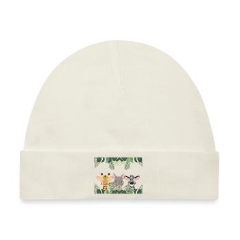 Wildtiere - Baby Premium Organic Mütze - Naturweiß - Vorne