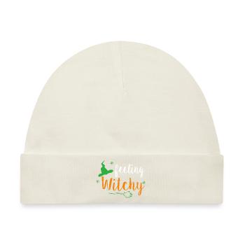 Feeling Witchy T-Shirt - Baby Premium Organic Mütze - Naturweiß - Vorne