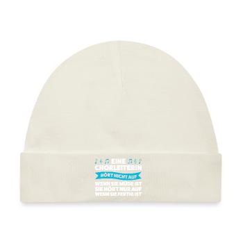 Chorleiterin Beruf Dirigentin Geschenk - Baby Premium Organic Mütze - Naturweiß - Vorne