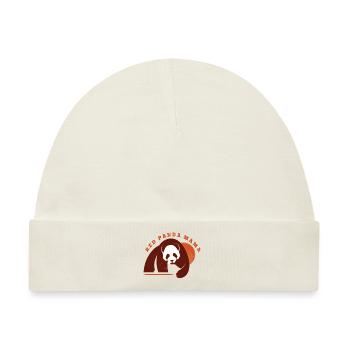 Panda - Baby Premium Organic Mütze - Naturweiß - Vorne