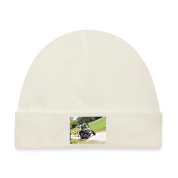 Bulldog IMG 20210722 145905 - Baby Premium Organic Mütze - Naturweiß - Vorne