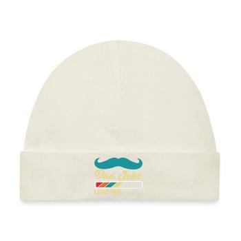 Papa Witz loading Sei Papas Shirt Geschenkidee - Baby Premium Organic Mütze - Naturweiß - Vorne