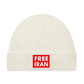 Free iran - Baby Premium Organic Mütze - Naturweiß - Vorne