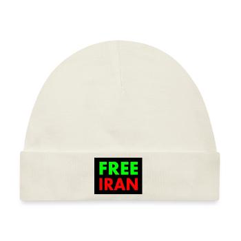 Free iran - Baby Premium Organic Mütze - Naturweiß - Vorne