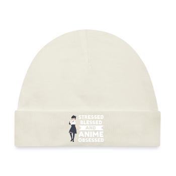 Anime merch Anime Anime Merchandise Geschenk - Baby Premium Organic Mütze - Naturweiß - Vorne
