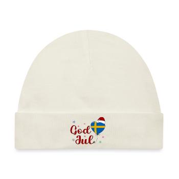 God Jul Sverige - Baby Premium Organic Mütze - Naturweiß - Vorne