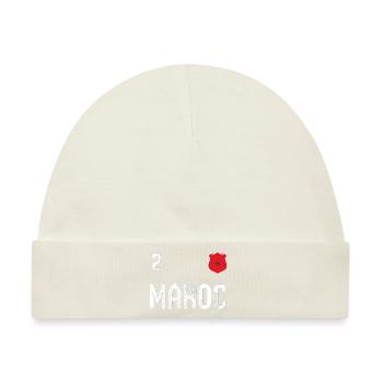 Marokko T-Shirt mit der Nummer 2 - Baby Premium Organic Mütze - Naturweiß - Vorne